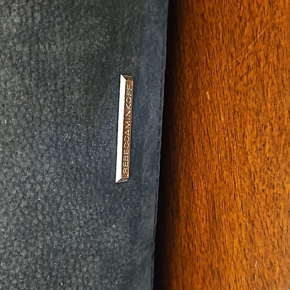 Rebecca Minkoff Gray Soft Suede Fringe Handbag w/ Crossbody Shoulder Strap - Picture 9 of 16